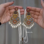 Gold Plated, Premium Multi Stylish Chandbali Jhumka