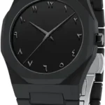 K&K Arabic Aura Matte Charcoal Ultra Lightweight & Modern Timepiece Trendy Arabic Aura Analog Watch  - For Men