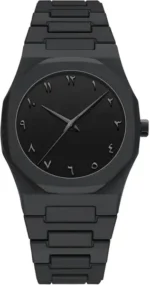 K&K Arabic Aura Matte Charcoal Ultra Lightweight & Modern Timepiece Trendy Arabic Aura Analog Watch  - For Men - Image 4