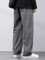 Star4well Relaxed Fit Men Grey JeansStar4well Relaxed Fit Men Grey Jeans - Image 2