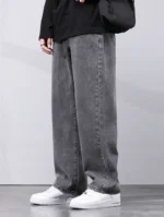 Star4well Relaxed Fit Men Grey JeansStar4well Relaxed Fit Men Grey Jeans