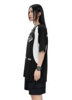 Twinkle Black Cotton Printed Loose Fit T-Shirt for Women and Girls, Half Sleeve Casual Top, Stylish T Shirt - Image 4