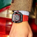 Giordano Multifunction Watch for Men with Day, Date, and 24-Hour Sub-Dial, Water Resistant Square Dial Unique Design - Image 4