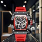 Giordano Multifunction Watch for Men with Day, Date, and 24-Hour Sub-Dial, Water Resistant Square Dial Unique Design - Image 3