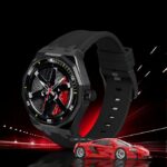 Carlington Nitro Series Analog Watches for Men | Unique Wheel Dial Design | Premium Silicone Strap | Stylish Sports Look | Quartz Movement Wrist Watches for Boys & Men_CT-7277 Black - Image 5