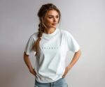WILDENIC 100% Cotton Printed White T-Shirt for Women | Soft & Breathable Round Neck Tee | Stylish Casual Wear for Daily Use Balance
