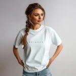 WILDENIC 100% Cotton Printed White T-Shirt for Women | Soft & Breathable Round Neck Tee | Stylish Casual Wear for Daily Use Balance
