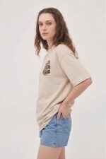 Tfortees Women Cotton Oversized T-Shirt Casual Wear | Relaxed Fit, Round Neck - Image 2