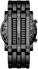 MASTOP Men's Lava Stainless Steel Lava RED LED Digital Bracelet Watch - Image 3