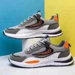 Scull Wings Men's Stylish Grey Sports Shoes For Running, Walking, Gym & Casual Shoes Sneakers For Men (Grey, Black)