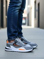 Scull Wings Men's Stylish Grey Sports Shoes For Running, Walking, Gym & Casual Shoes Sneakers For Men (Grey, Black) - Image 6