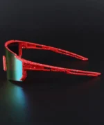 NuVew Sports, Wrap-around Sunglasses (For Men & Women, Red, Golden) - Image 3