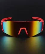 NuVew Sports, Wrap-around Sunglasses (For Men & Women, Red, Golden)