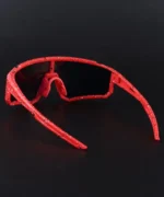 NuVew Sports, Wrap-around Sunglasses (For Men & Women, Red, Golden) - Image 4