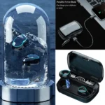Seashot t M10 TWS earbuds with 3500mAh charging powerbank Bluetooth Headset- Blu... more - Image 2