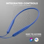 TECHFIRE T60 Pro Bullets Wireless Z Bass Edition headphone with Magnetic On Off Anc Enc Bluetooth Headset (Blue, In the Ear) - Image 3