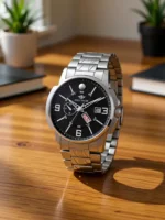 EDDY HAGER 226-Black Day and Date Analog Watch  - For Men - Image 3
