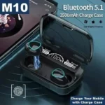 Seashot t M10 TWS earbuds with 3500mAh charging powerbank Bluetooth Headset- Blu... more - Image 4