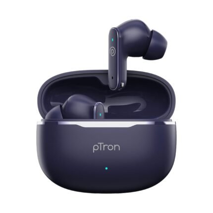 Earbuds pTron Bassbuds Eon in-Ear TWS Earbuds w/ 13mm Drivers, 45Hrs Playtime,
