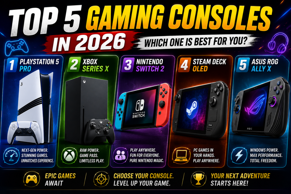 Top 5 Gaming Consoles